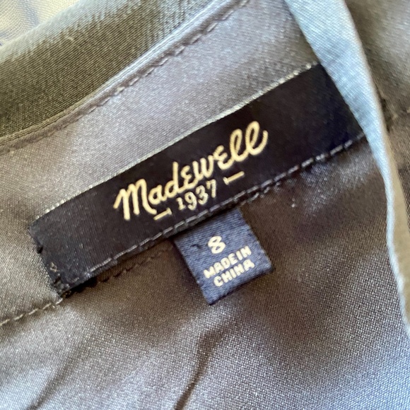 Madewell Slate Blue Silk Overlay Cami Mini - Picture 5 of 5